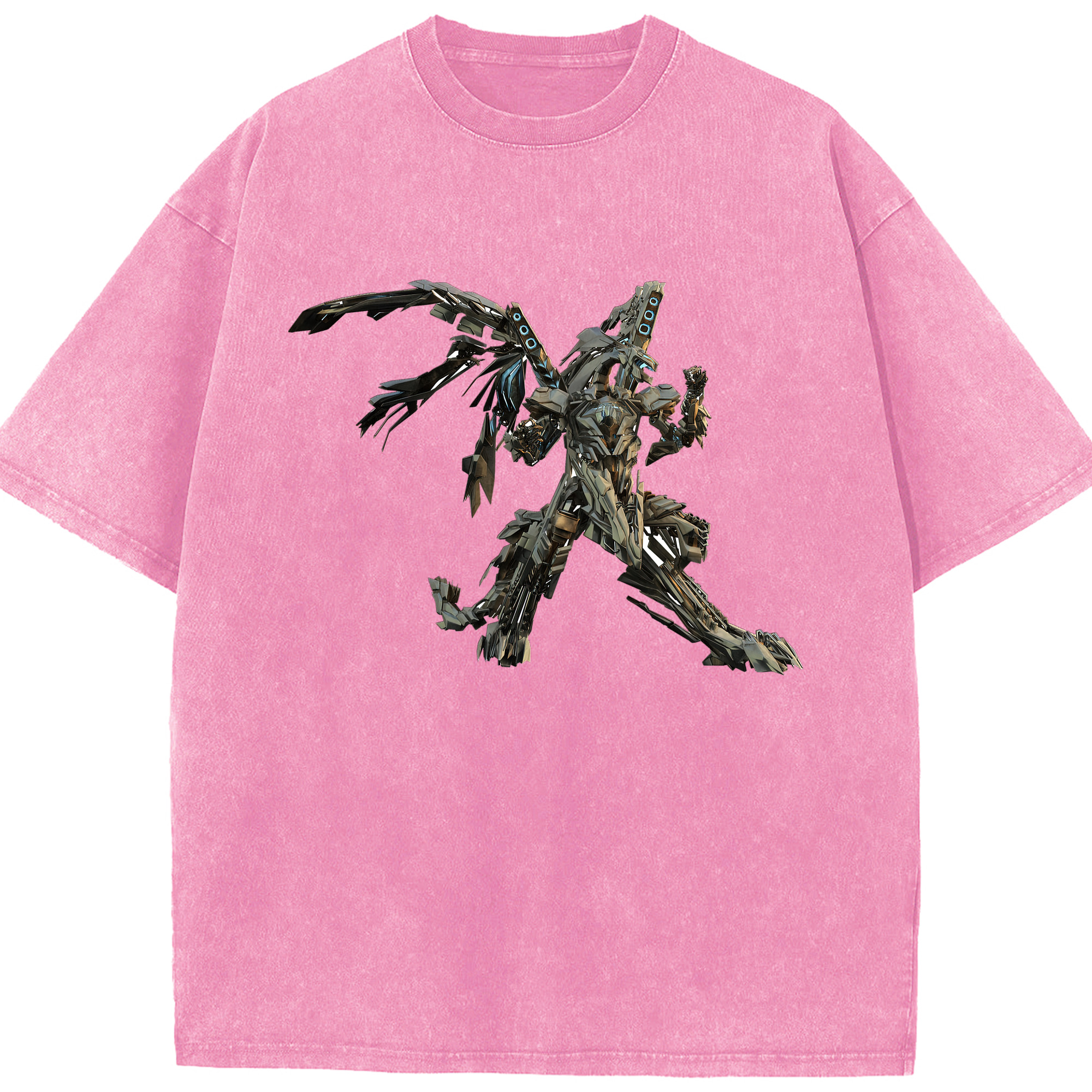 （画像用）  綿100% ヴィンテージ風 半袖Tシャツ（フロントプリント）